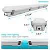 Luxrite 4FT LED Vapor Tight Light Fixture 3CCT 3500K-5000K 34/38/45W Up to 5895LM Dimmable IP65 DLC UL LR25260-1PK
